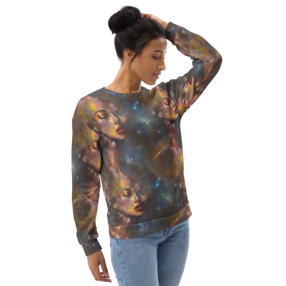 Gilded Galaxies on Sweatshirt — Right Front