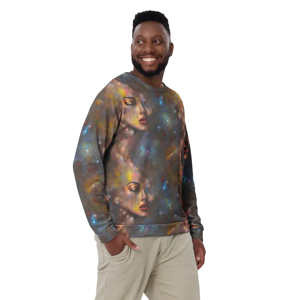 Gilded Galaxies on Sweatshirt — Front
