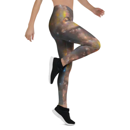 Gilded Galaxies on a Leggings