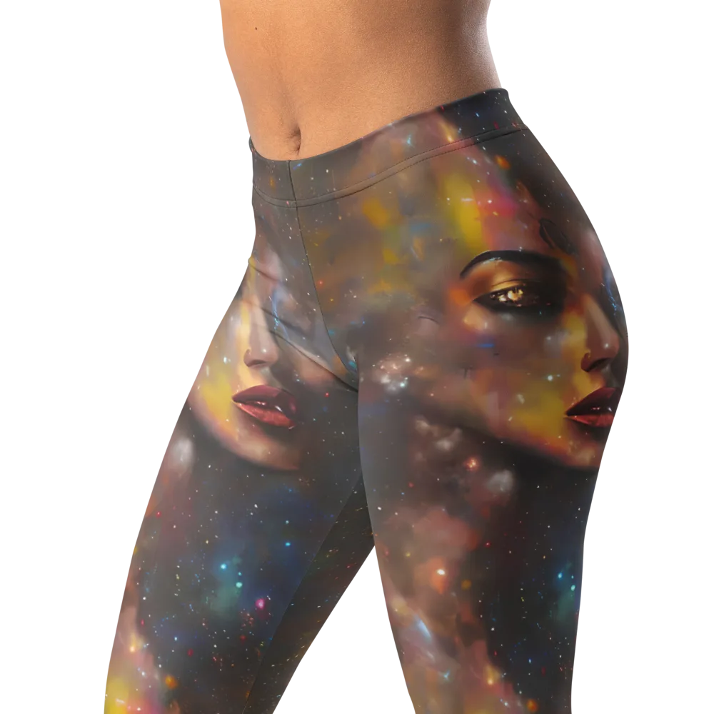 Gilded Galaxies on Leggings — Left Front