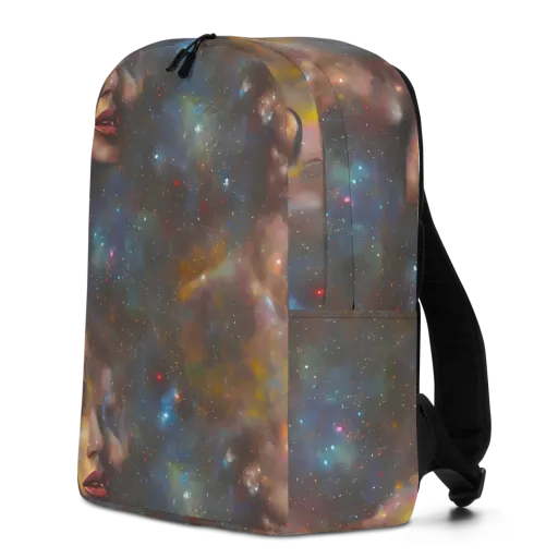 Gilded Galaxies Minimalist Backpack on model