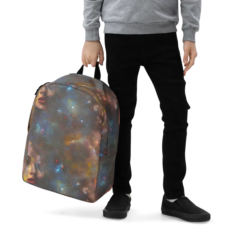 Gilded Galaxies on Minimalist Backpack — Zoomed-in