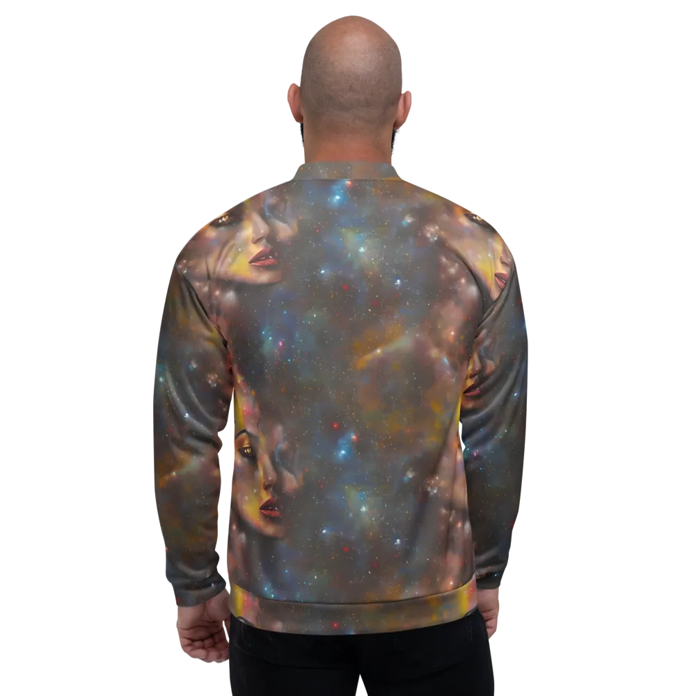 Gilded Galaxies on Bomber Jacket — Back