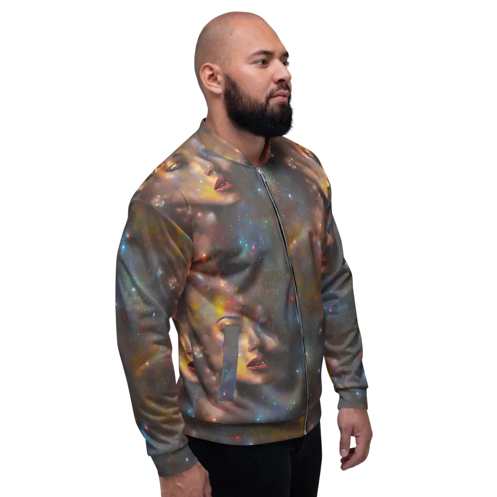Gilded Galaxies on Bomber Jacket — Right