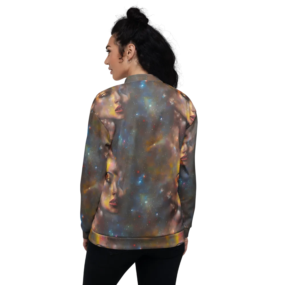 Gilded Galaxies on Bomber Jacket — Back
