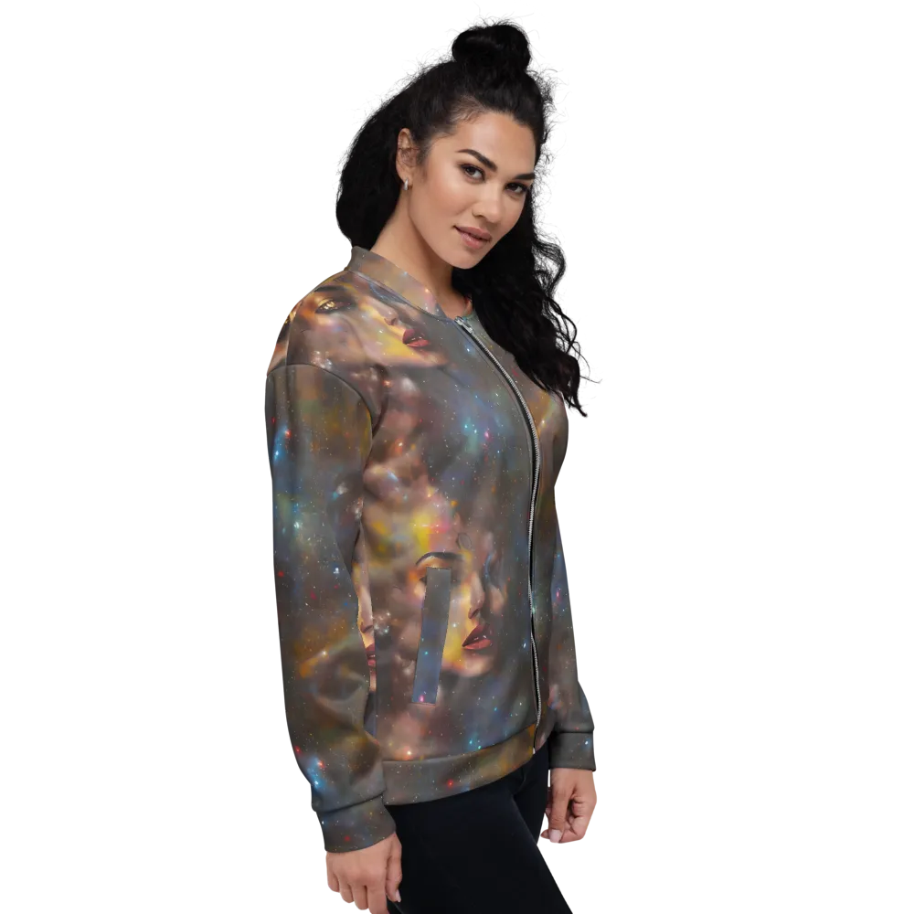 Gilded Galaxies on Bomber Jacket — Right