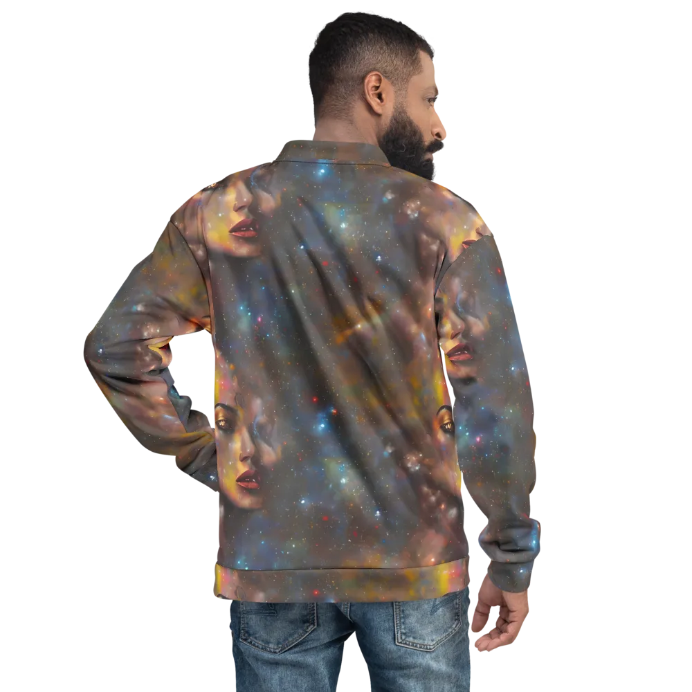 Gilded Galaxies on Bomber Jacket — Back