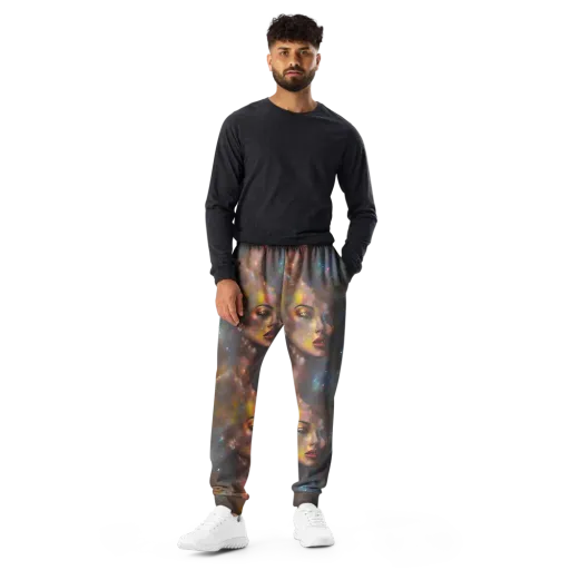 Gilded Galaxies on a Men's Joggers