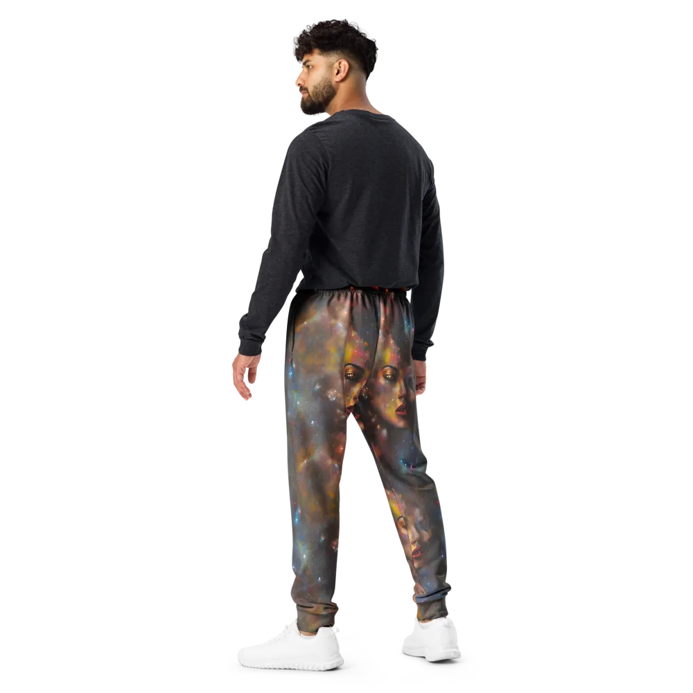 Gilded Galaxies on Men's Joggers — Back