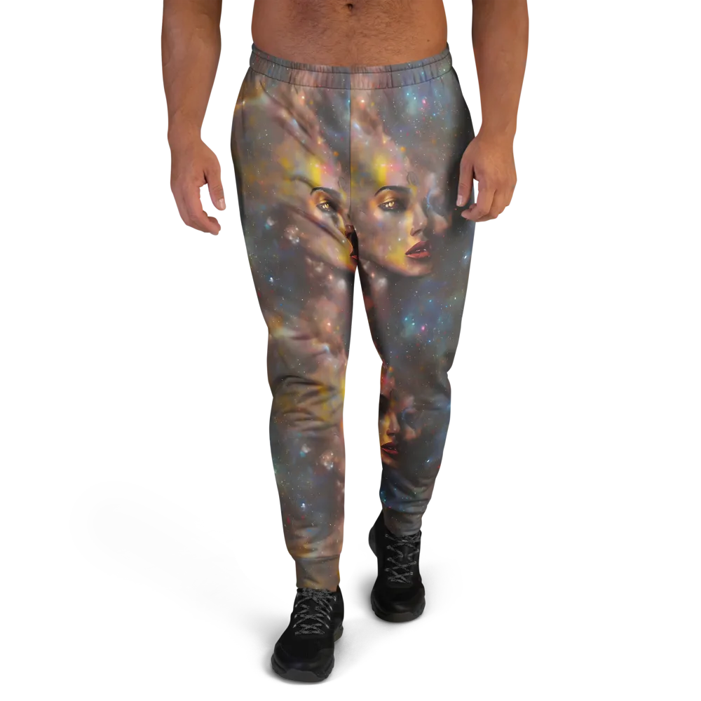 Gilded Galaxies on Men's Joggers — Front