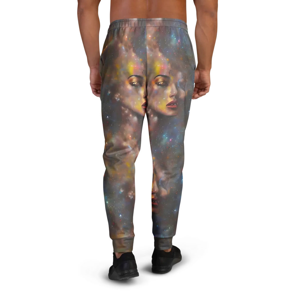 Gilded Galaxies on Men's Joggers — Back