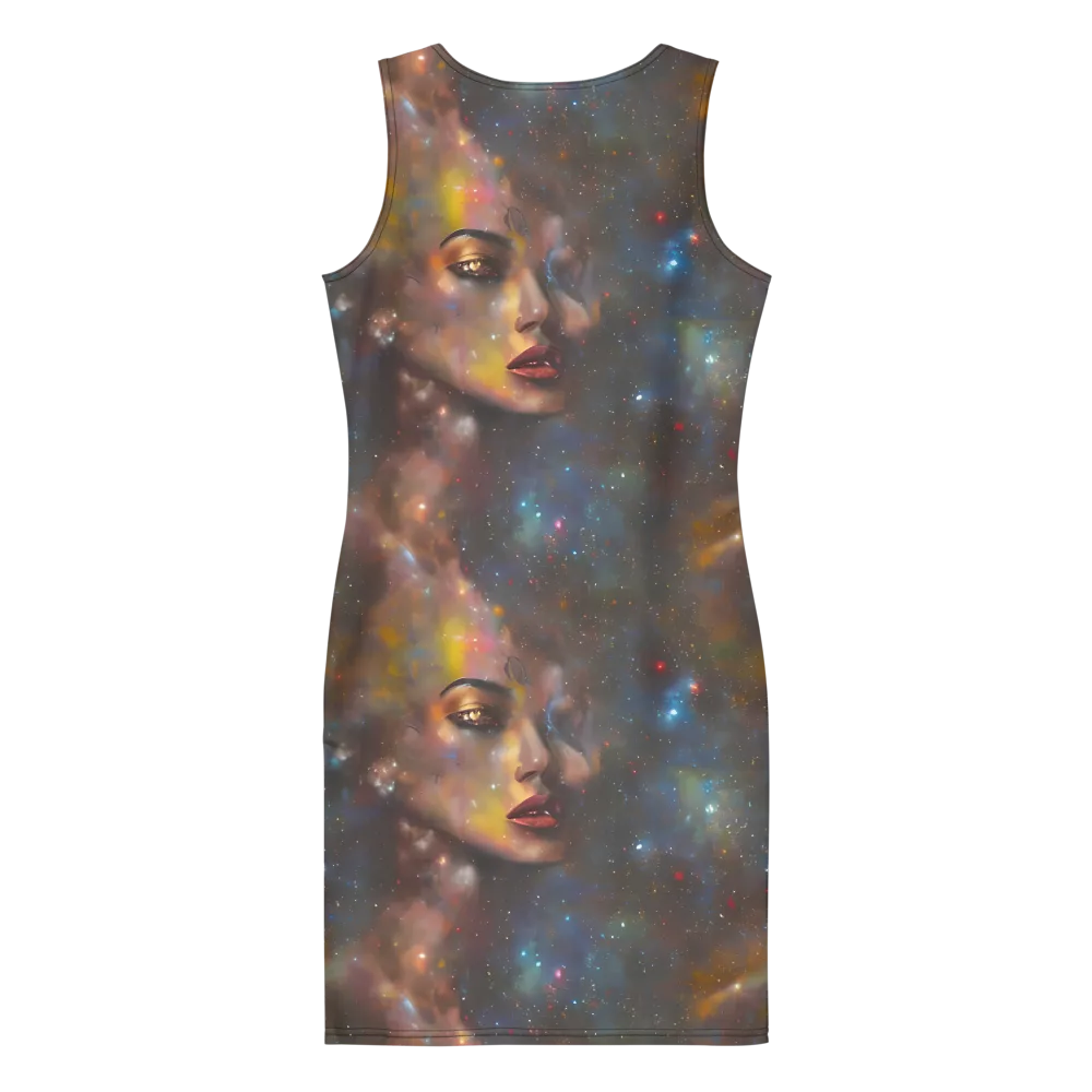 Gilded Galaxies on Bodycon Dress — Back