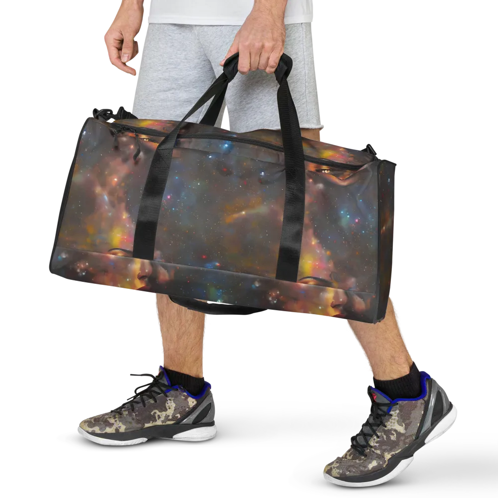 Gilded Galaxies on Duffle Bag — Front