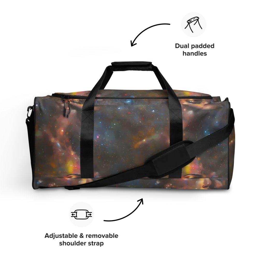 Gilded Galaxies on Duffle Bag — Front
