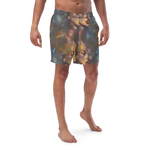 Gilded Galaxies on a Swim Trunks