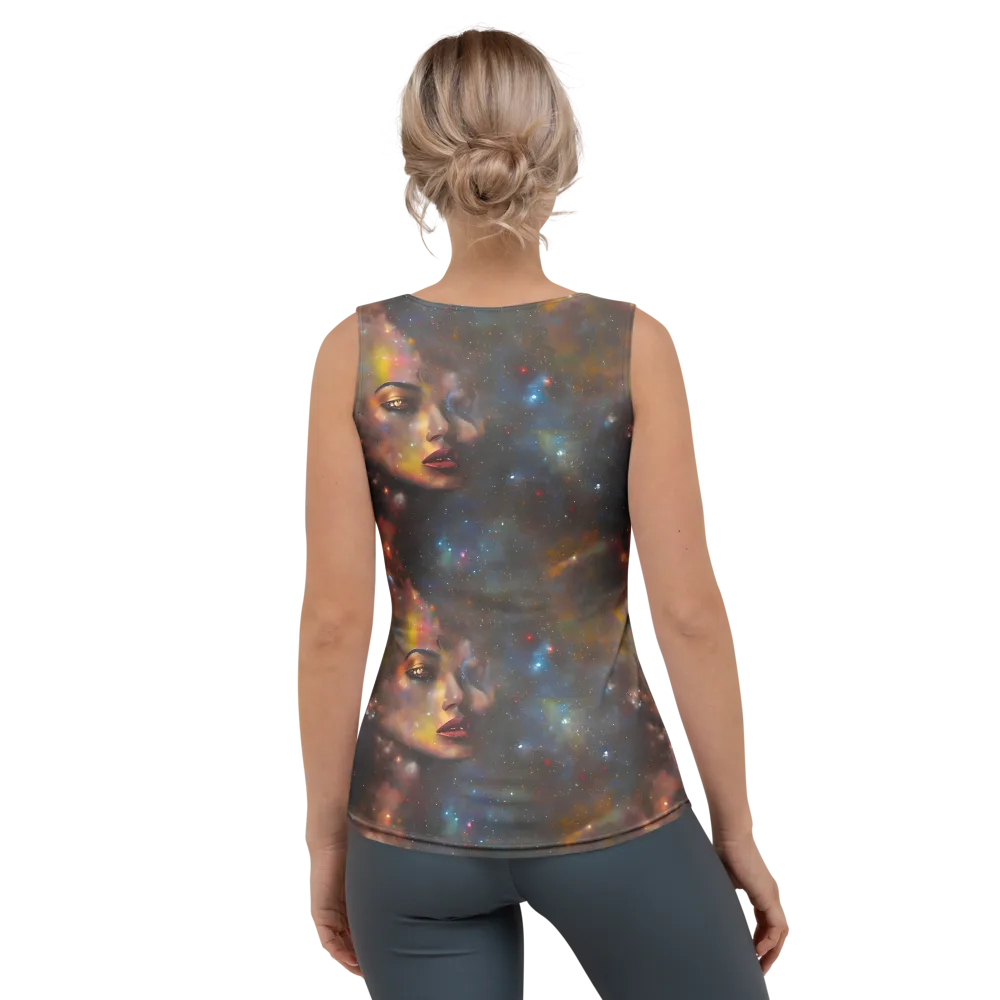 Gilded Galaxies on Women's Tank Top — Back