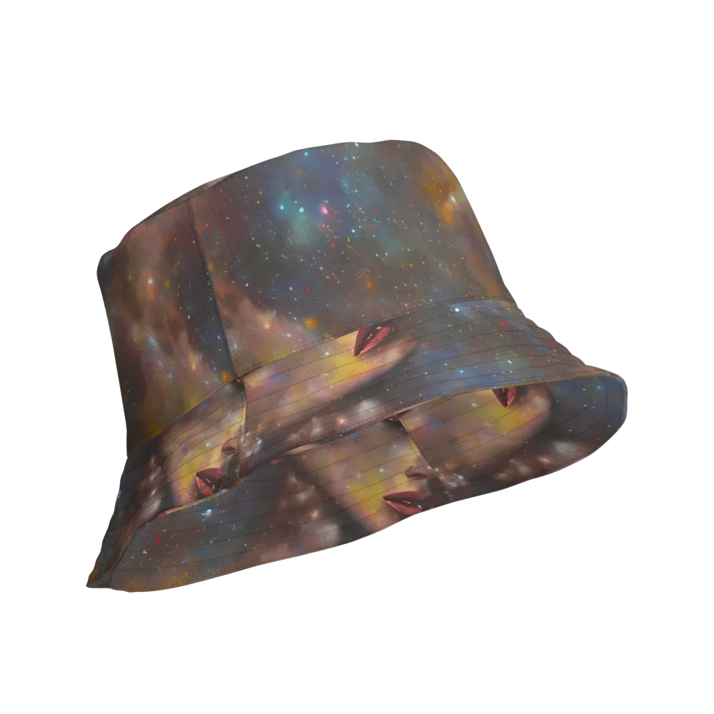 Gilded Galaxies on Reversible Bucket Hat — Product details Outside