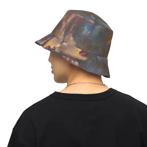 Gilded Galaxies on a Reversible Bucket Hat