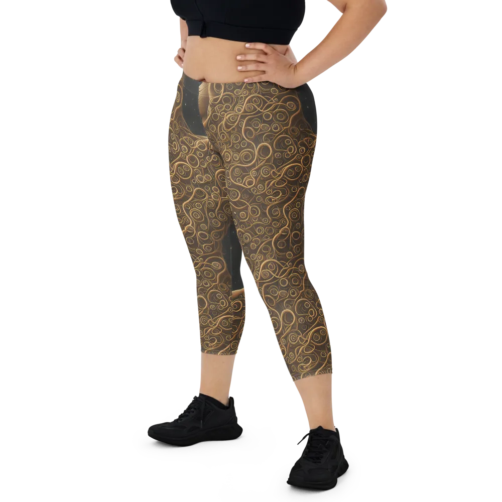 Ethereal Coils on Capri Leggings — Front