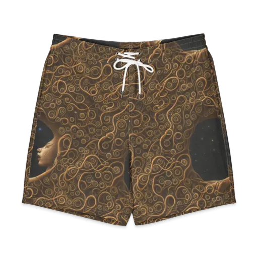 Ethereal Coils on a Men's Board Shorts