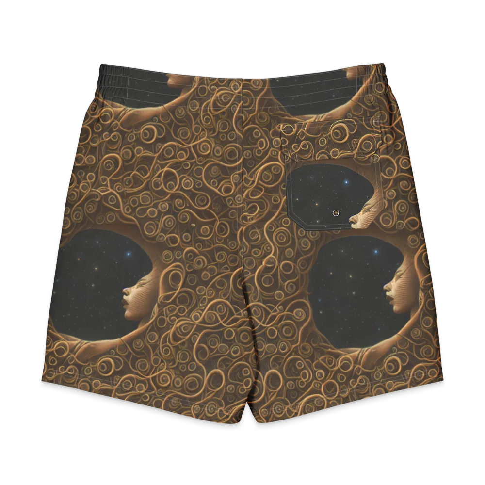 Ethereal Coils on Men's Board Shorts — Back