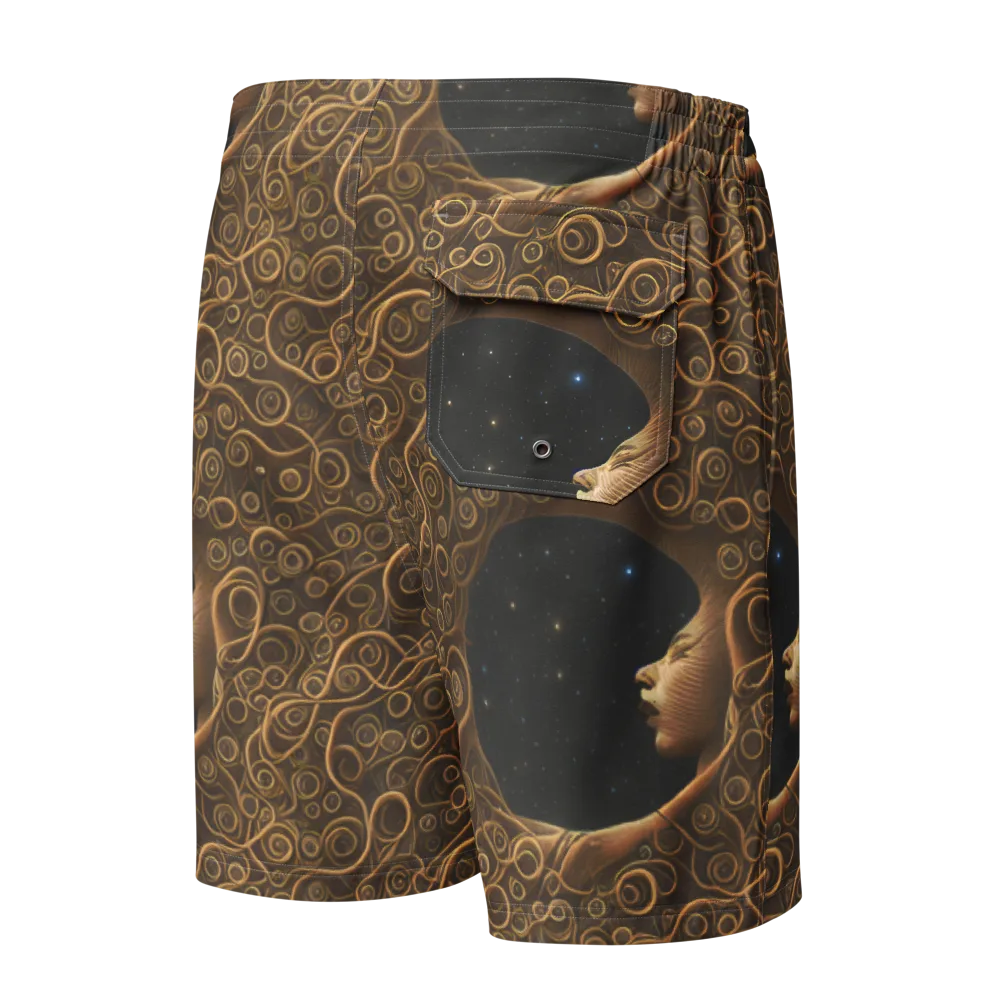 Ethereal Coils on Men's Board Shorts — Back
