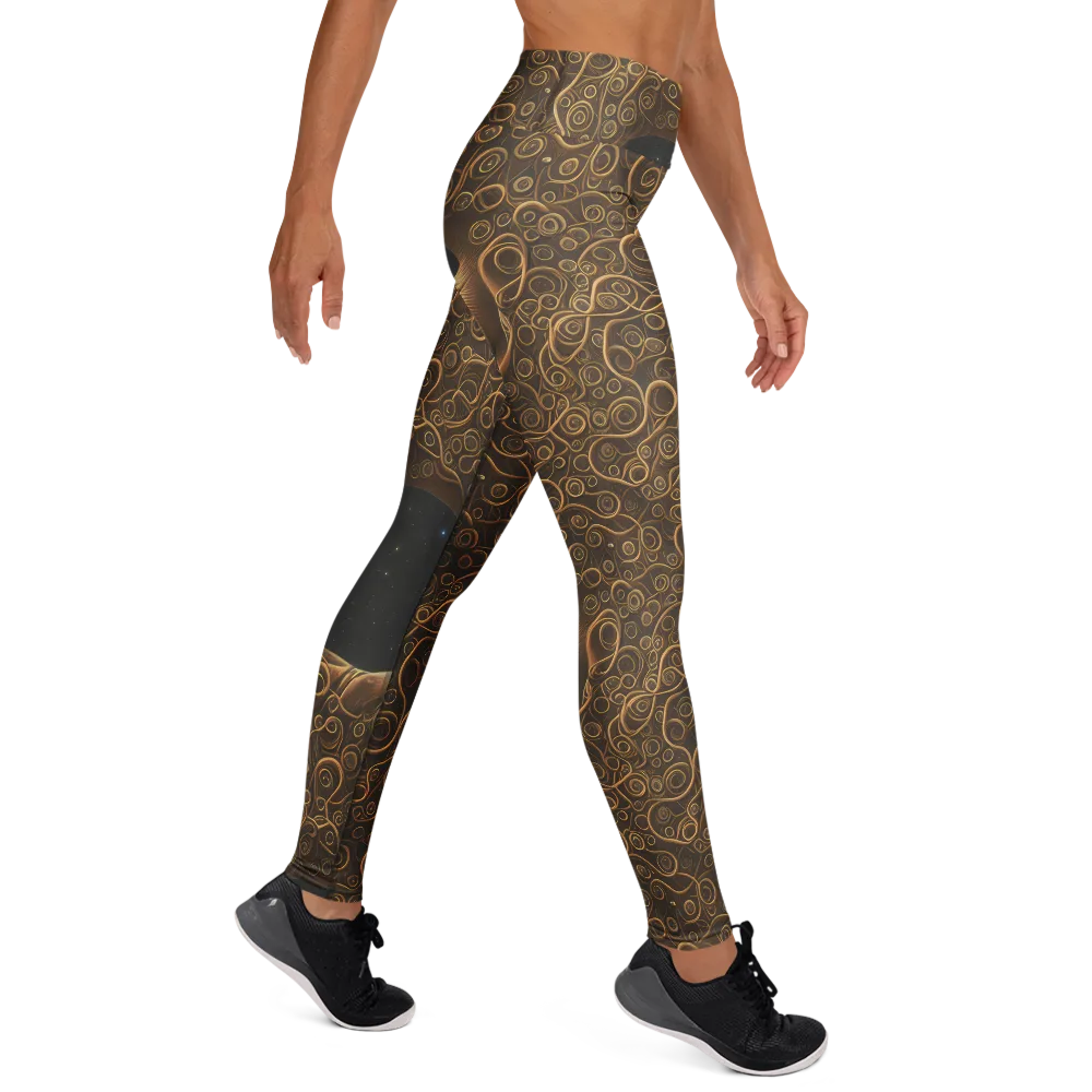 Ethereal Coils on Yoga Leggings — Right