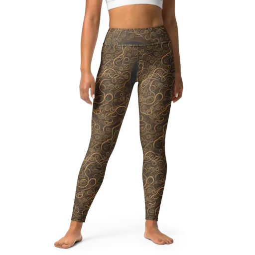 Ethereal Coils on a Yoga Leggings