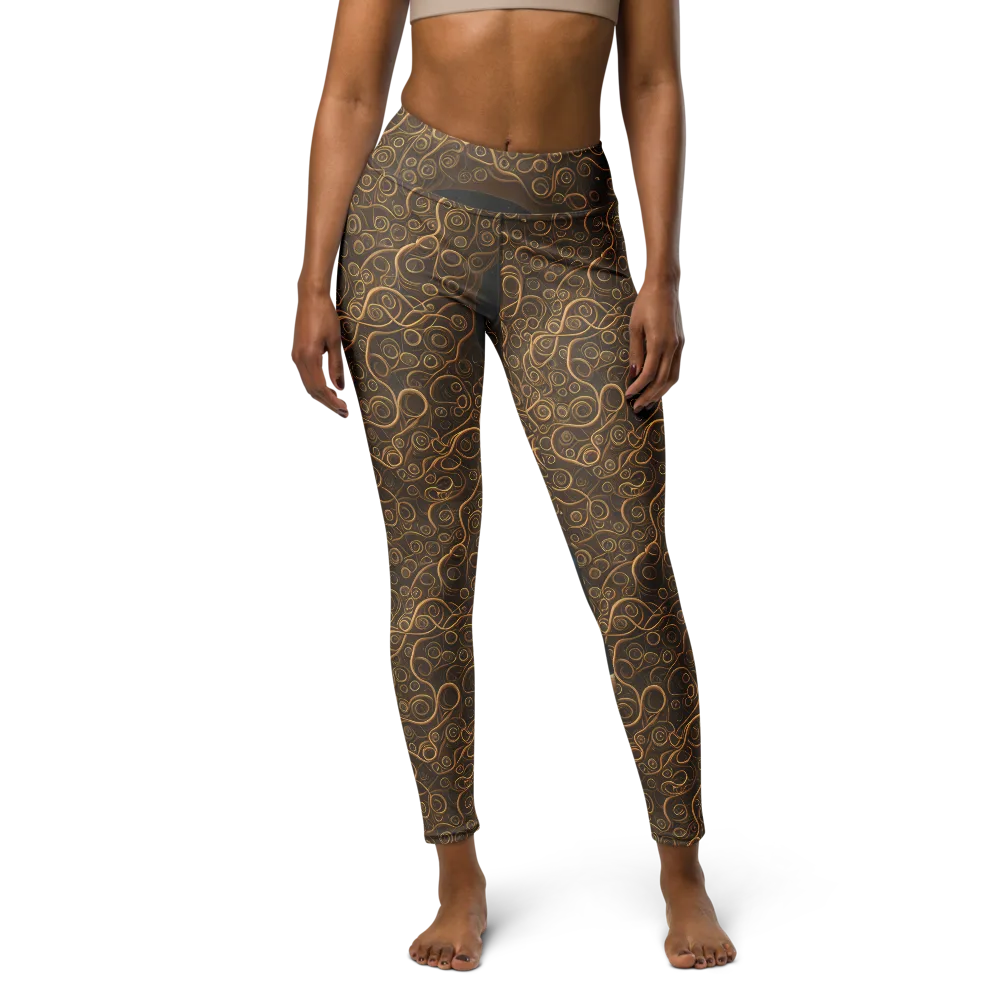 Ethereal Coils on Yoga Leggings — Front