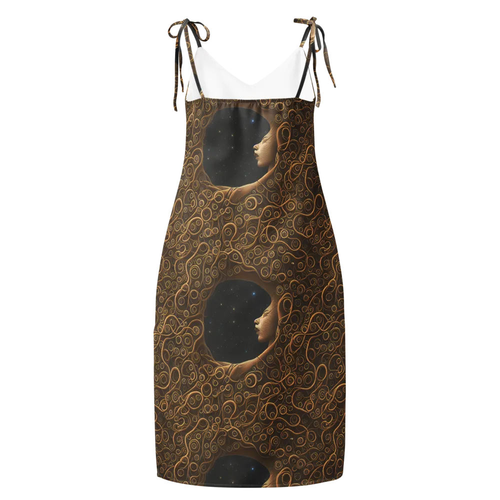 Ethereal Coils on Slip Dress — Back