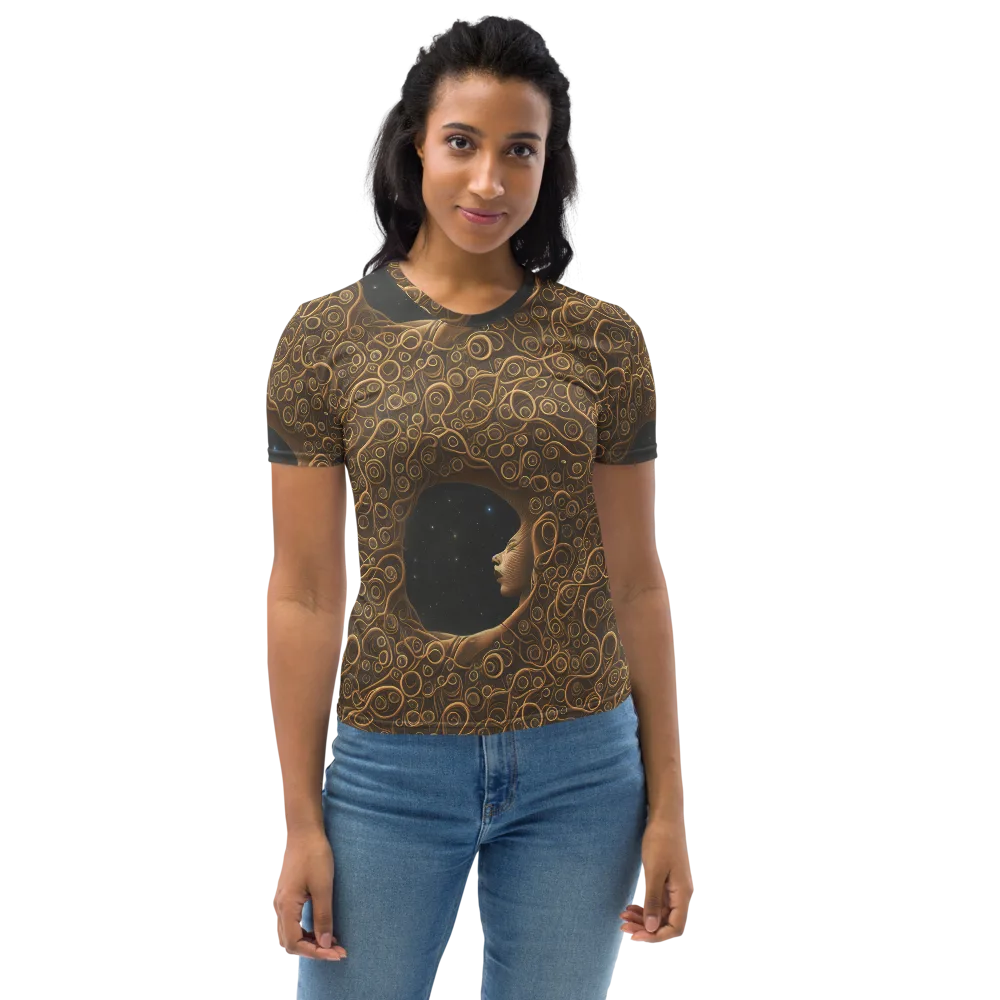 Ethereal Coils on Women's Crew Neck T-Shirt — Front