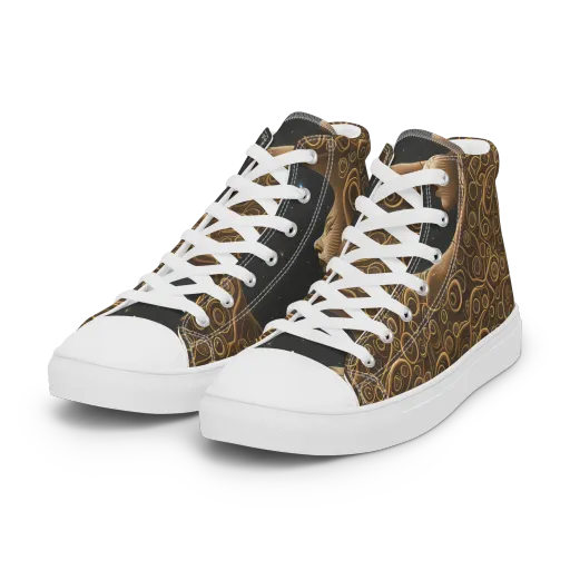 Ethereal Coils on a Women's High Top Canvas Shoes