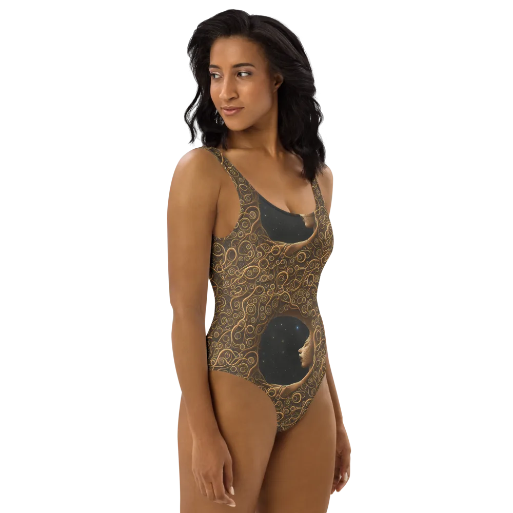 Ethereal Coils on One-Piece Swimsuit — Right