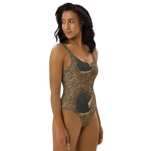Ethereal Coils on a One-Piece Swimsuit