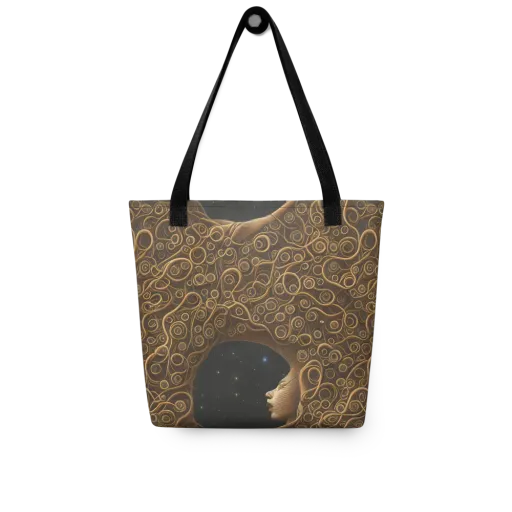 Ethereal Coils on a Tote Bag