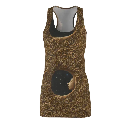 Ethereal Coils on a Racerback Dress
