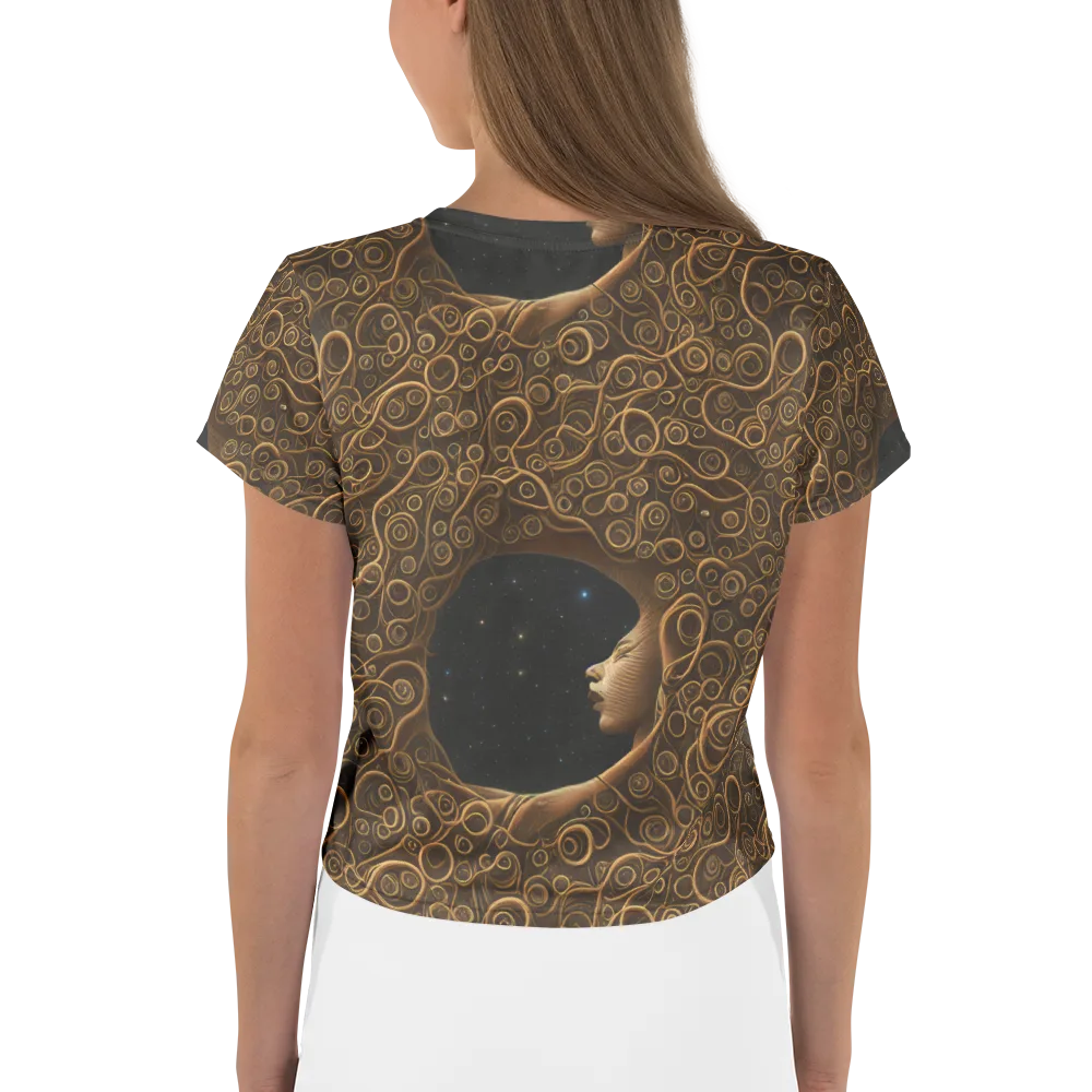 Ethereal Coils on Crop Tee — Back