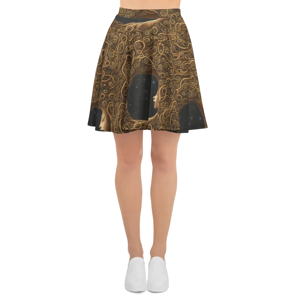 Ethereal Coils on Skater Skirt — Front
