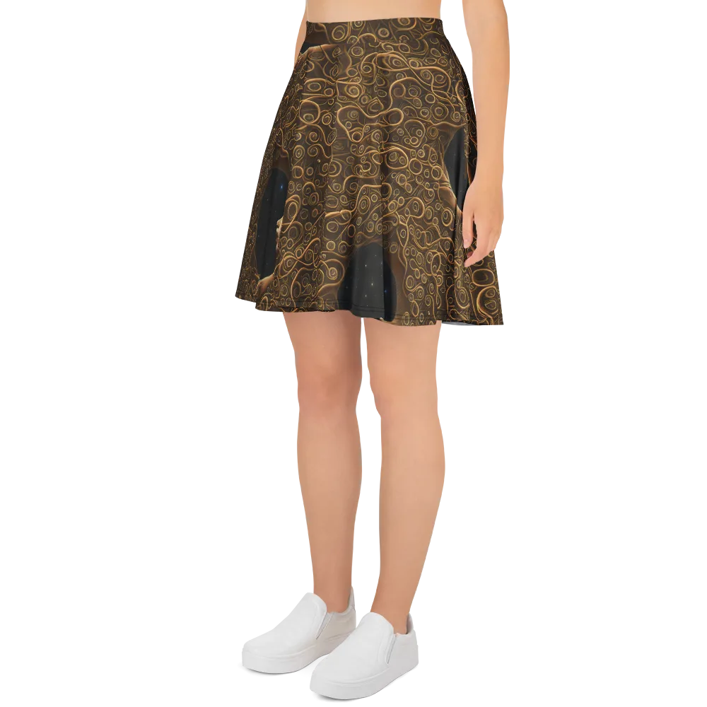 Ethereal Coils on Skater Skirt — Left