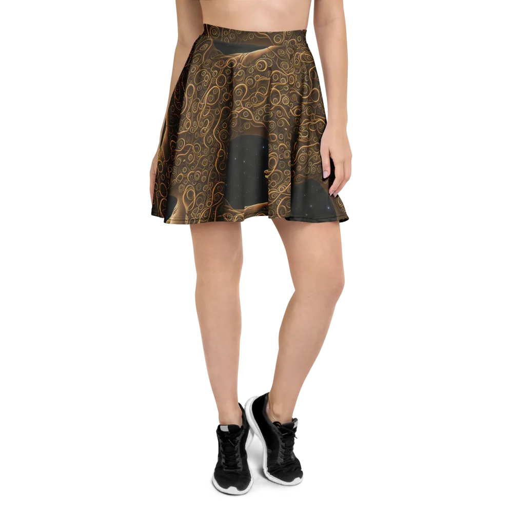 Ethereal Coils on Skater Skirt — Front