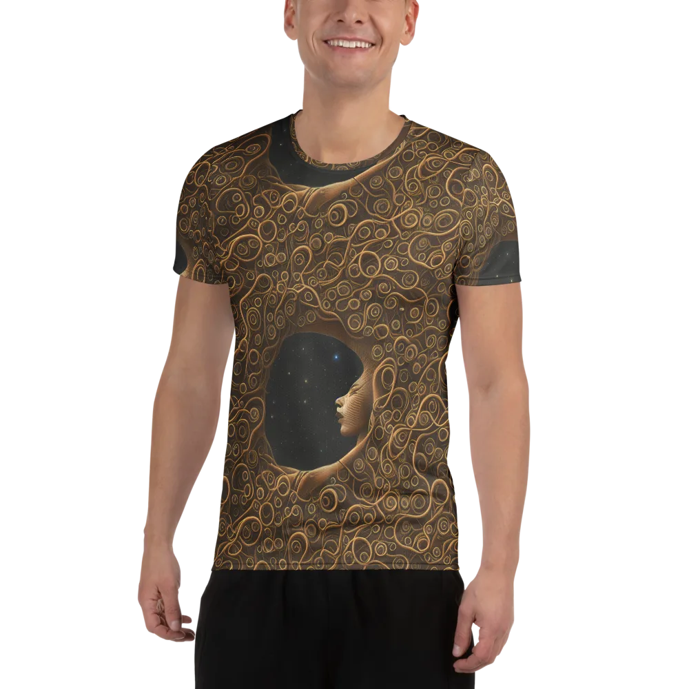 Ethereal Coils on Men's Athletic T-Shirt — Front