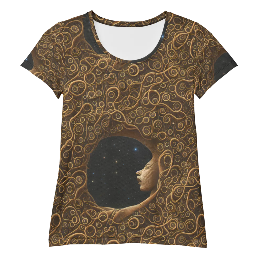 Ethereal Coils on Women's Athletic T-Shirt — Front