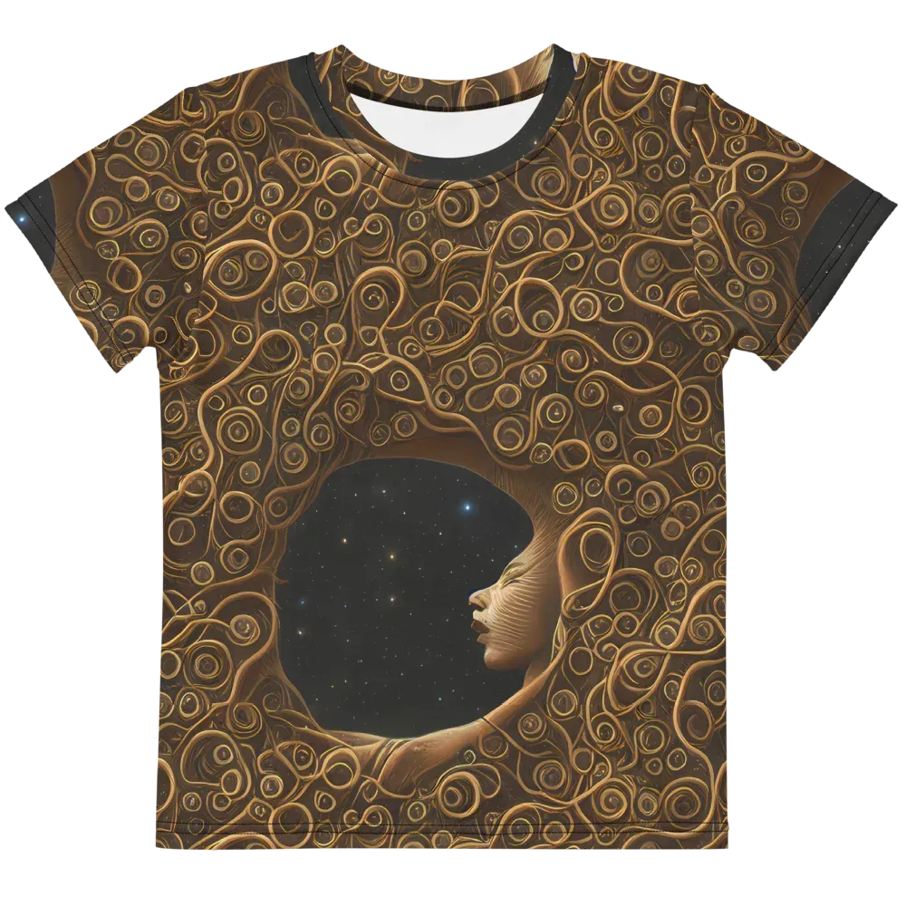 Ethereal Coils on Kids Crew Neck T-Shirt — Front