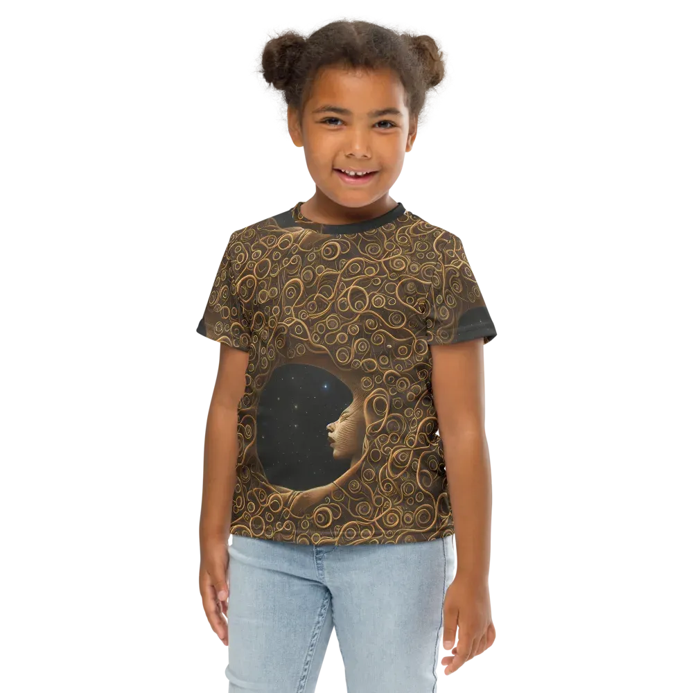 Ethereal Coils on Kids Crew Neck T-Shirt — Front