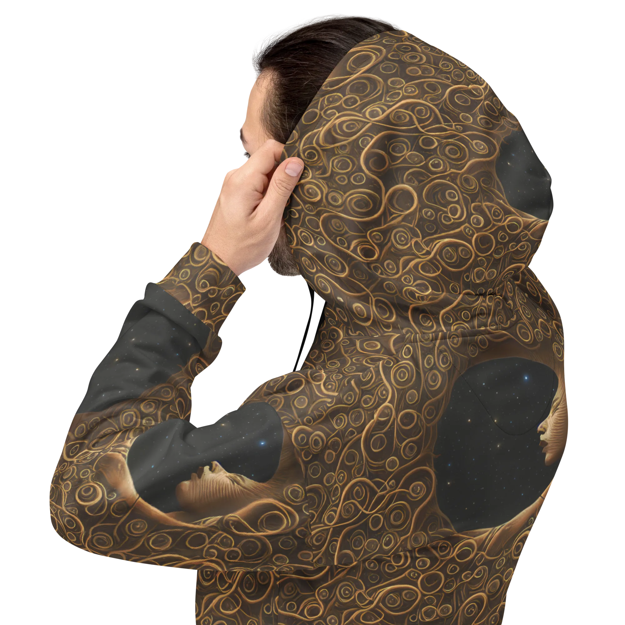 Ethereal Coils on Hoodie — Back