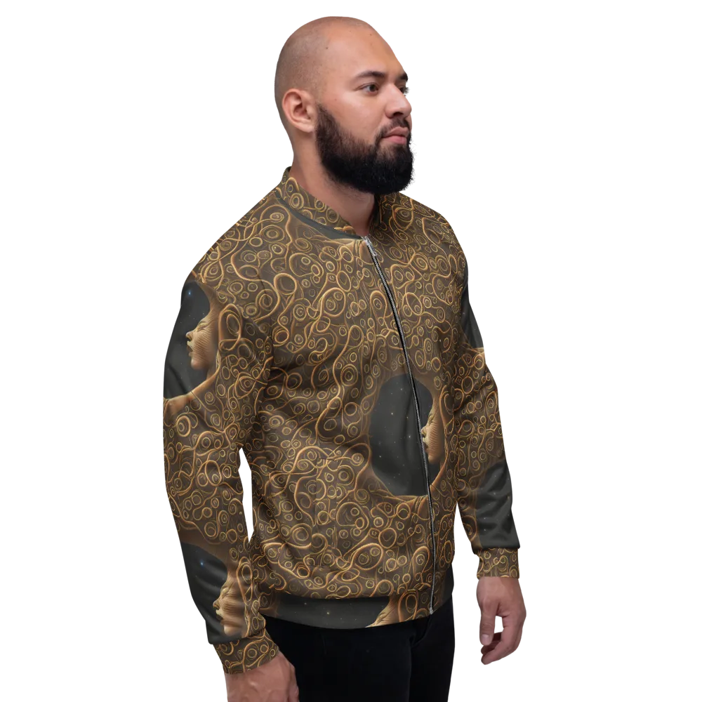 Ethereal Coils on Bomber Jacket — Right
