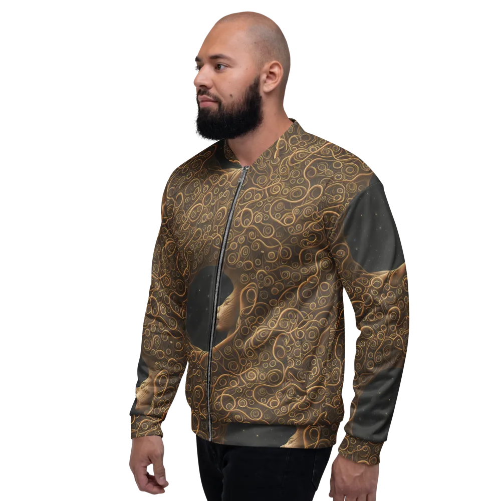 Ethereal Coils on Bomber Jacket — Left