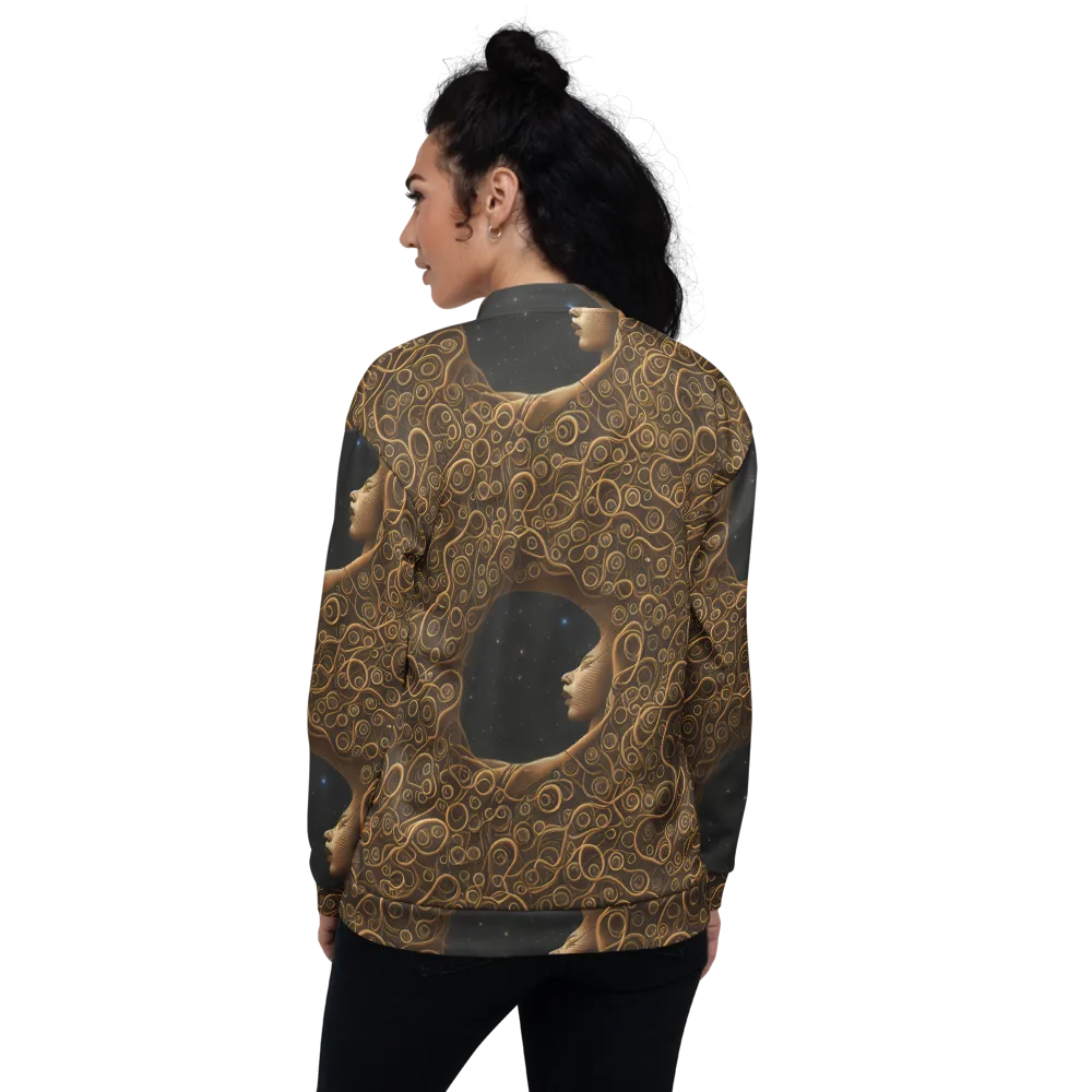 Ethereal Coils on Bomber Jacket — Back