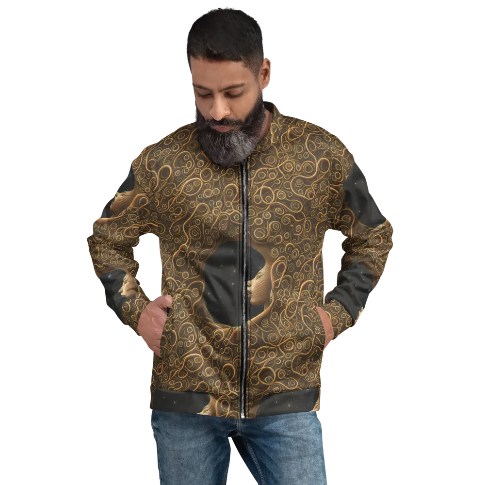 Ethereal Coils on Bomber Jacket — Front