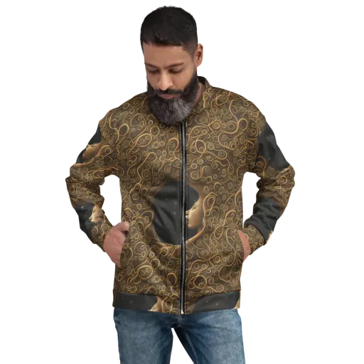 Ethereal Coils on a Bomber Jacket